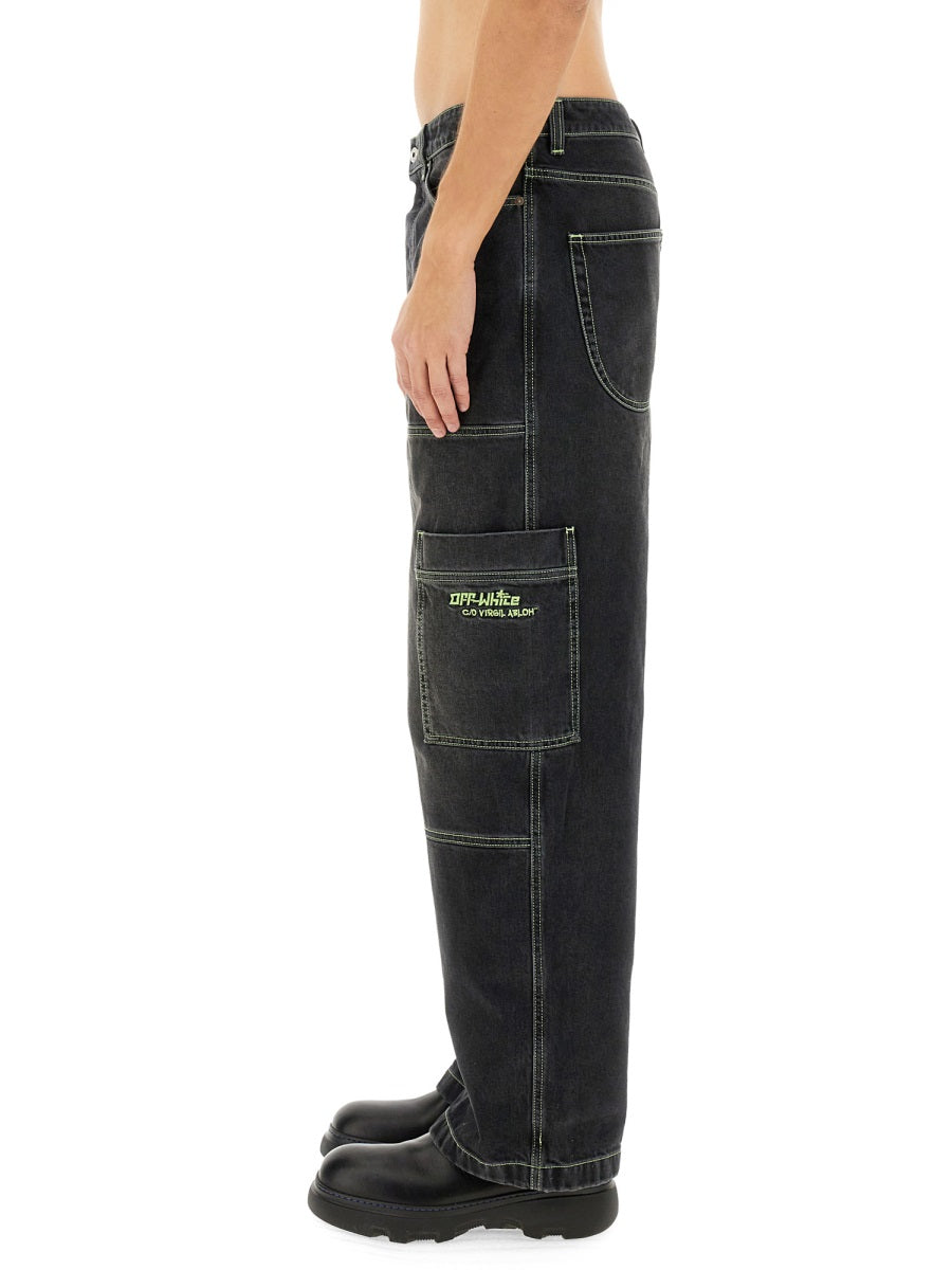 Off-White Men Cargo Jeans OFF-WHITE