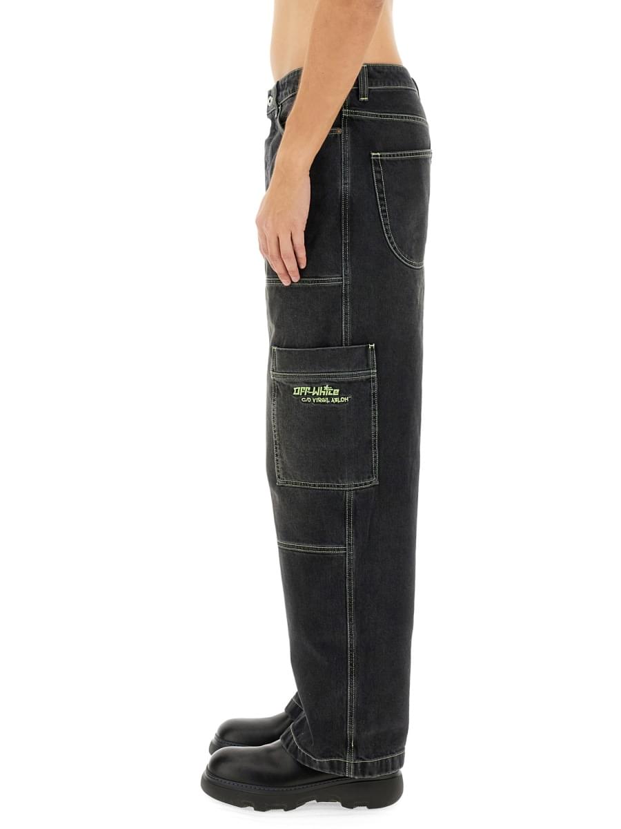 Off-White Men Cargo Jeans OFF-WHITE