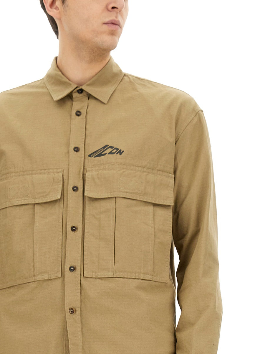 Dsquared2 Men "Icon Ripstop" Shirt DSQUARED2