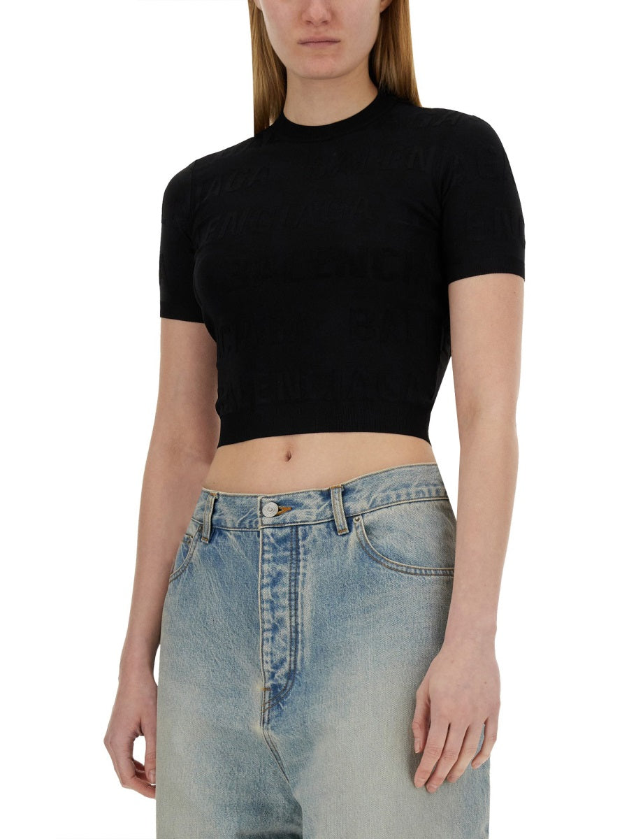 Balenciaga Women Cropped Shirt BALENCIAGA