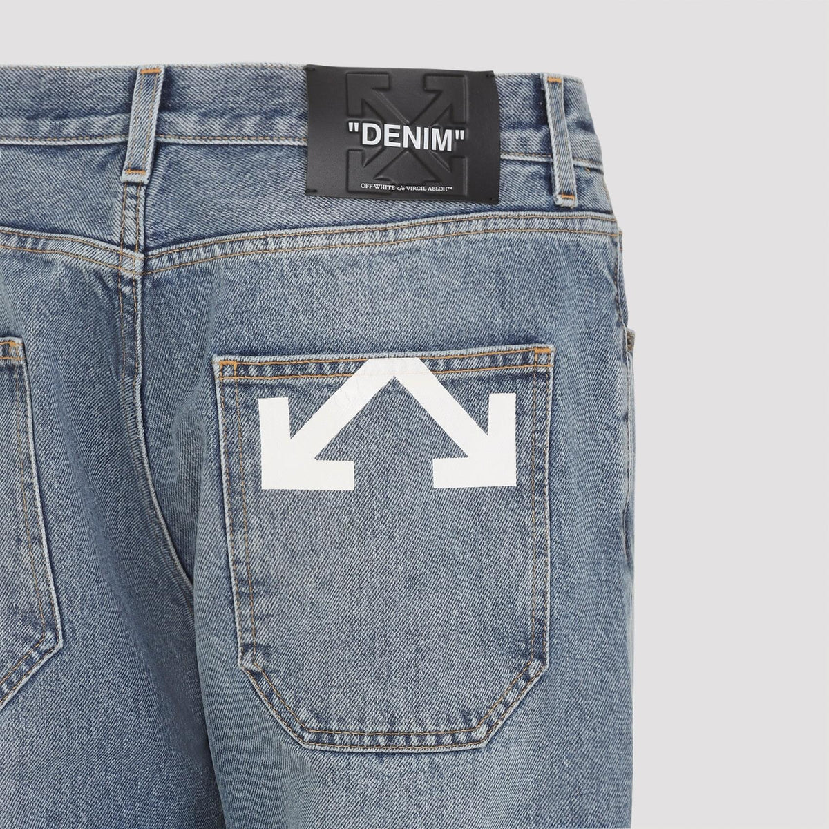 Off White Half Arrow Slim Relaxed Jeans Men OFF-WHITE