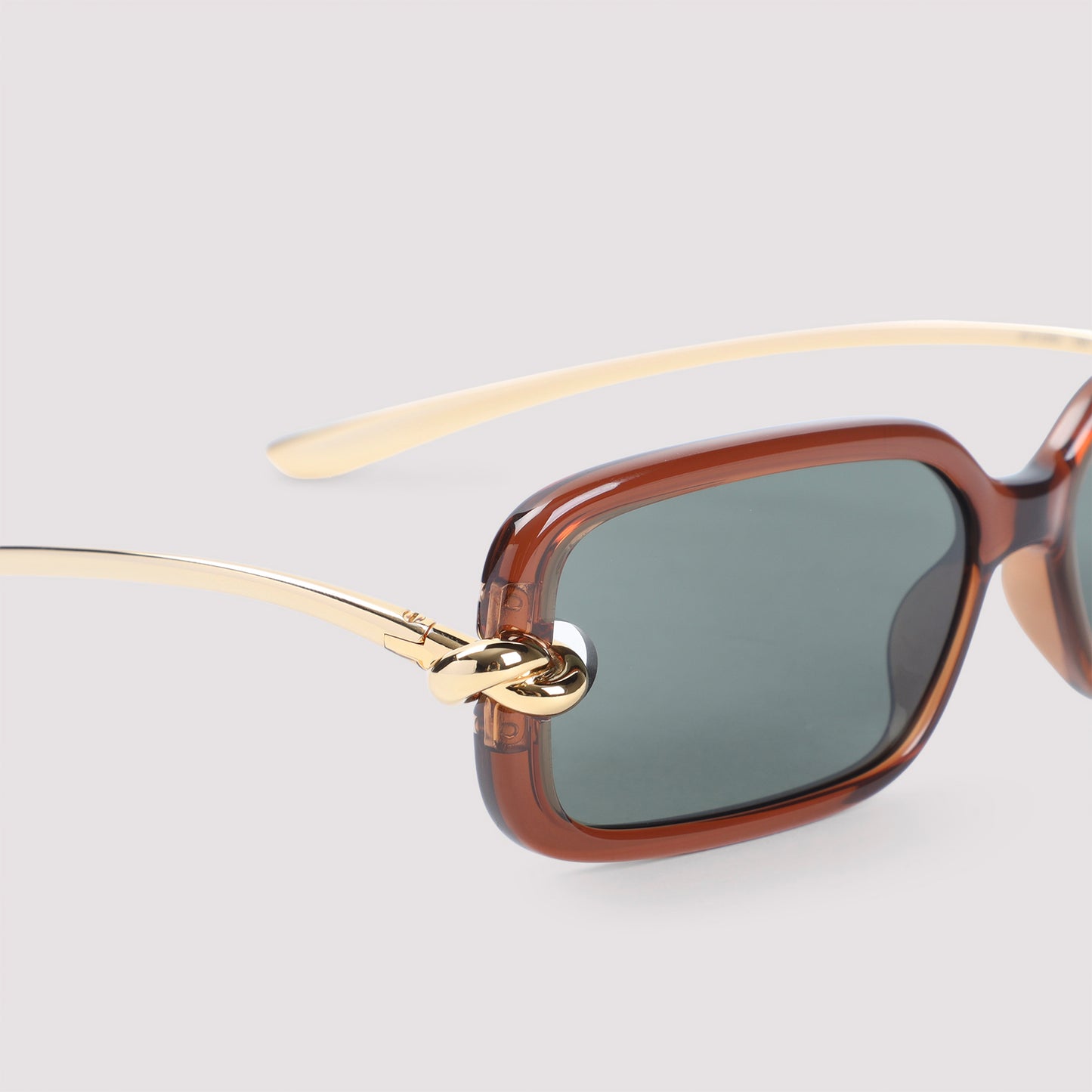 Bottega Veneta Knot Rectangular Sunglasses Unisex BOTTEGA VENETA