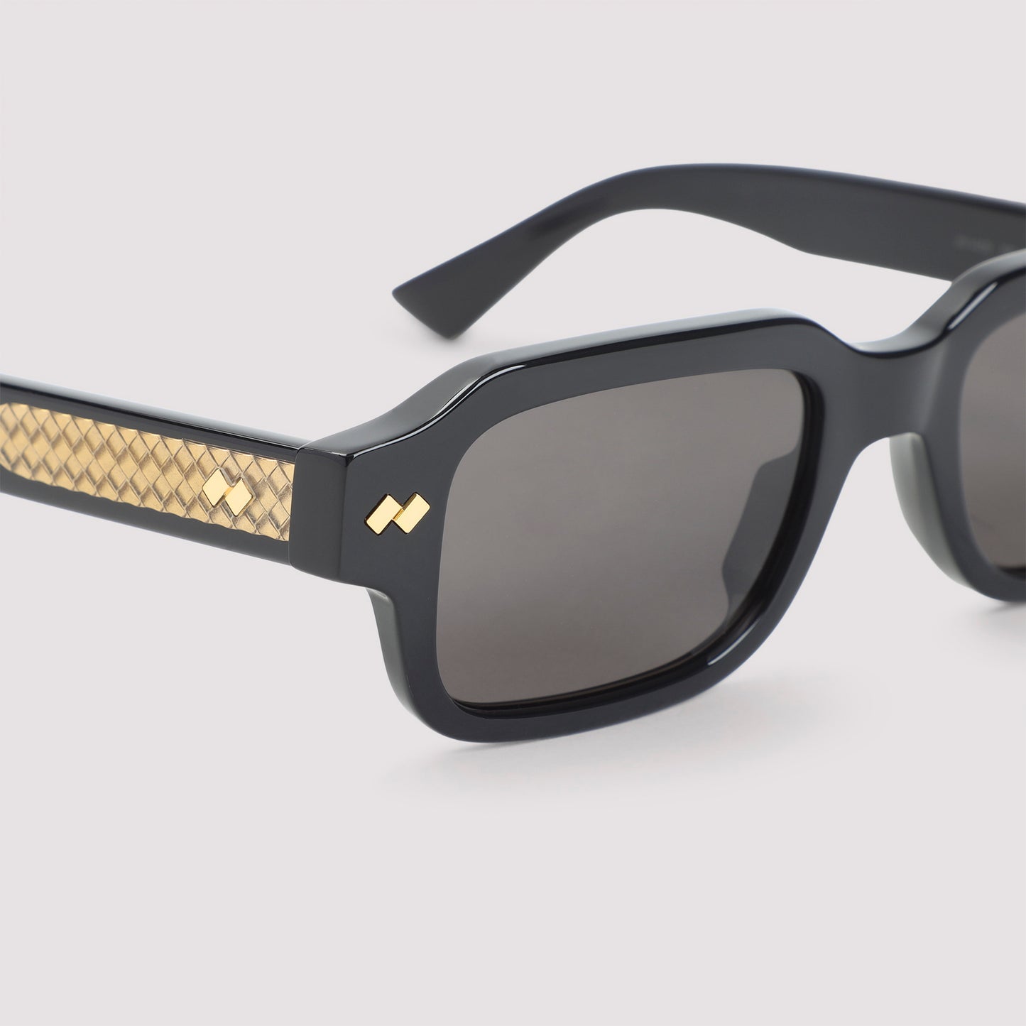 Bottega Veneta Intrecciato Rectangular Sunglasses Unisex BOTTEGA VENETA