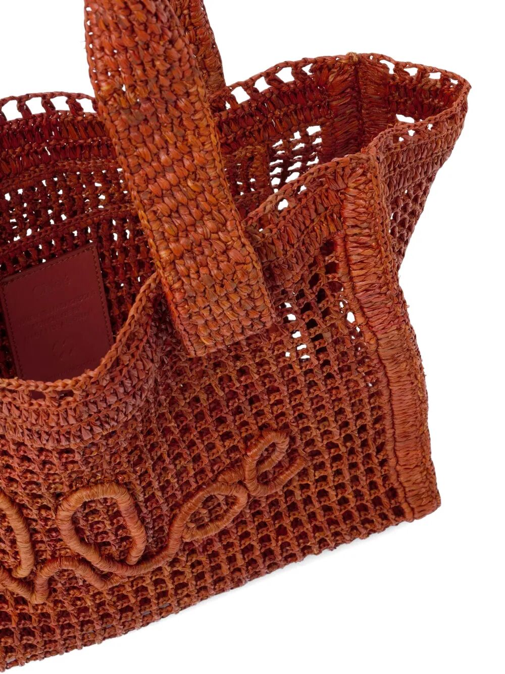 Chloe Women Summer Banana East-West Tote Bag In Raffia CHLOE