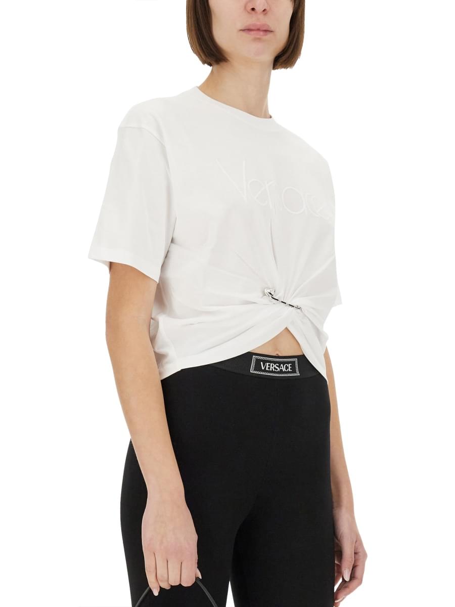 Versace Women "1978 Re-Edition Safety Pin" T-Shirt VERSACE