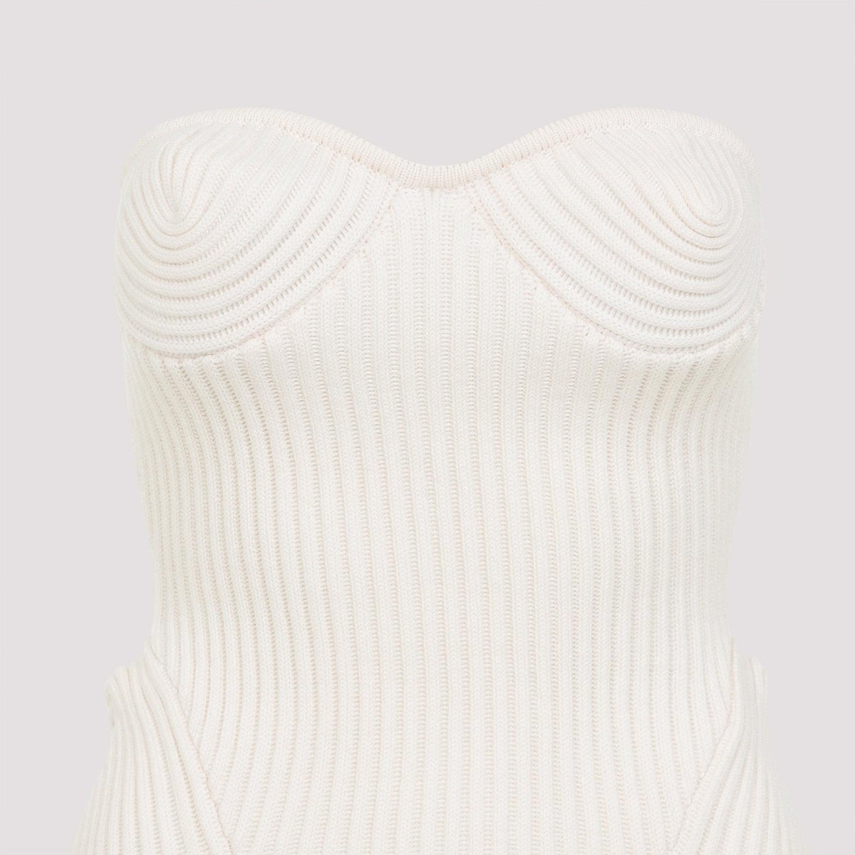 Jean Paul Gaultier Merino Wool Ribbed Stretch Corset Women JEAN PAUL GAULTIER