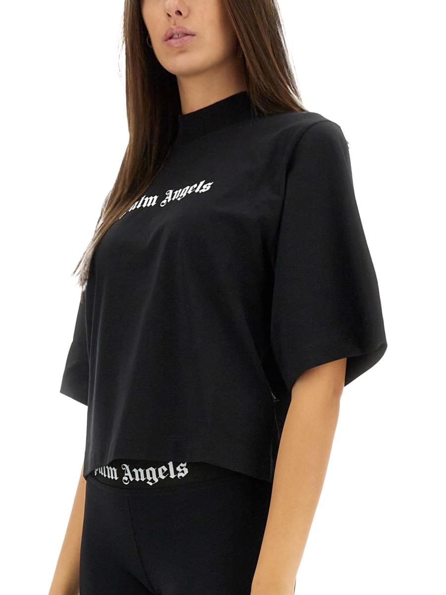 Palm Angels Women T-Shirt With Logo PALM ANGELS