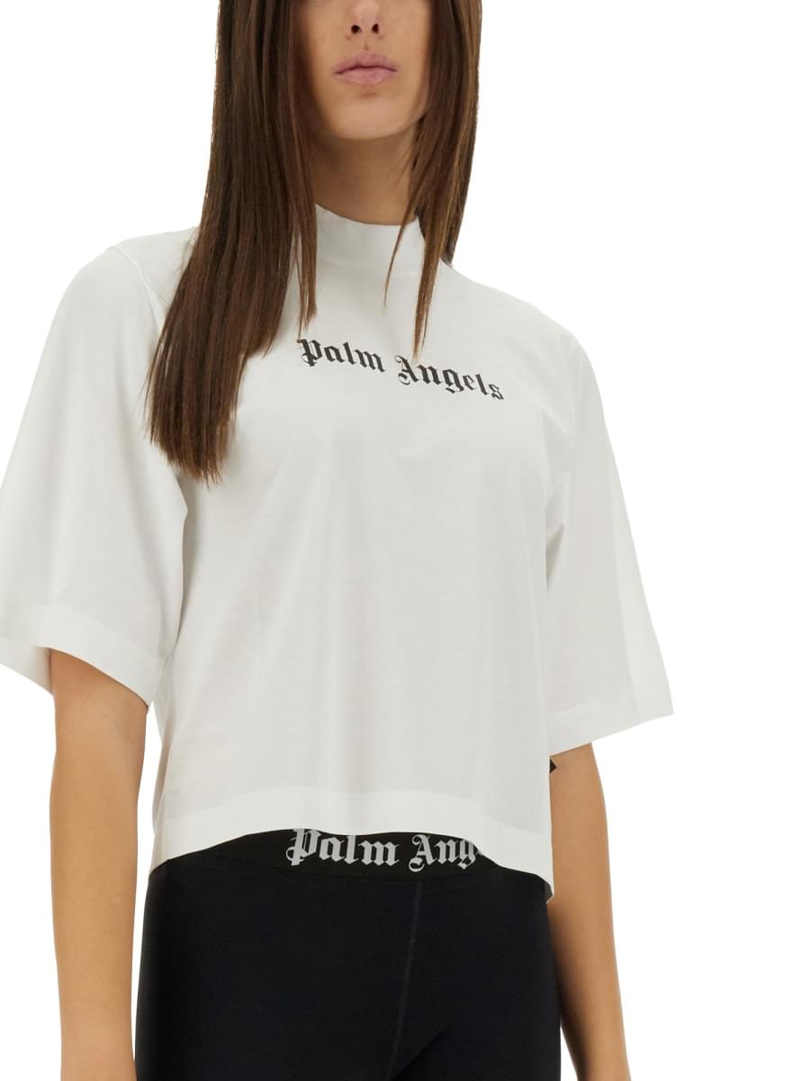 Palm Angels Women T-Shirt With Logo PALM ANGELS