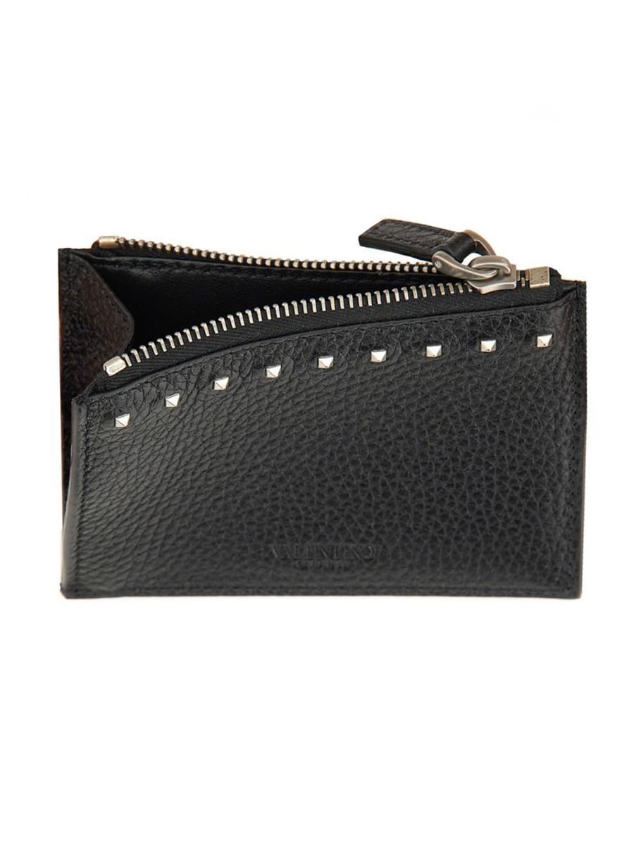 Valentino Garavani Men "Rockstud" Card Holder VALENTINO GARAVANI