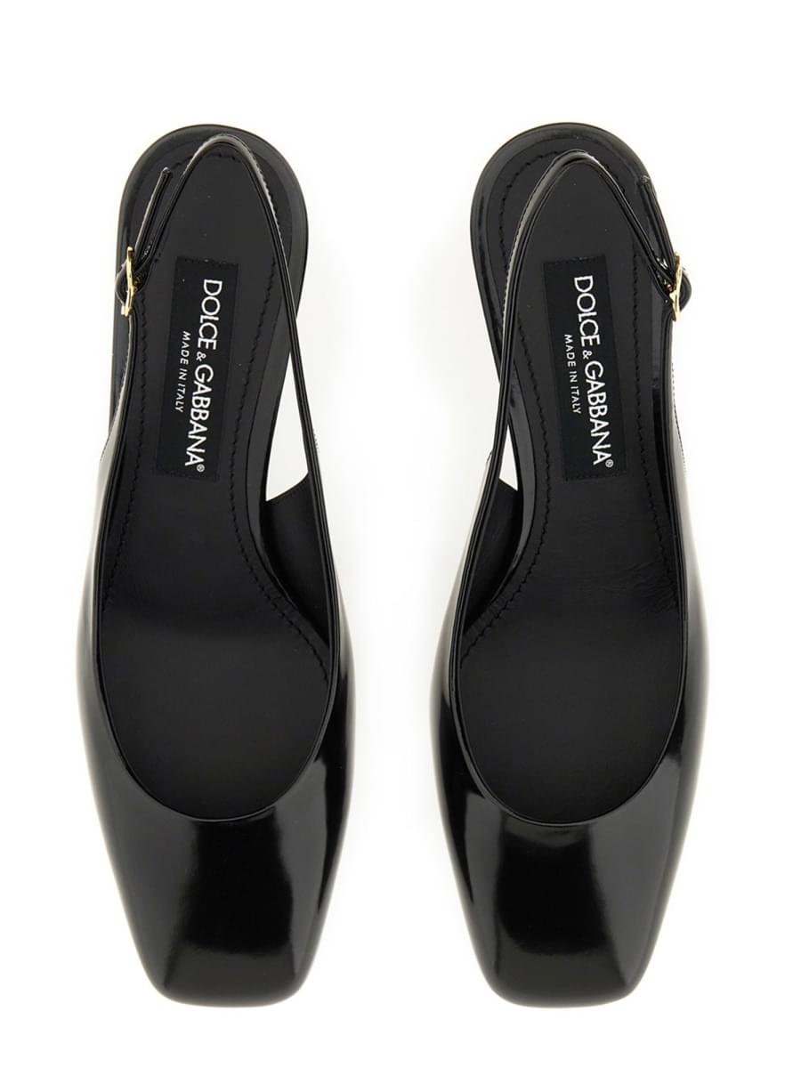 Dolce & Gabbana Women Patent Leather Slingback DOLCE & GABBANA