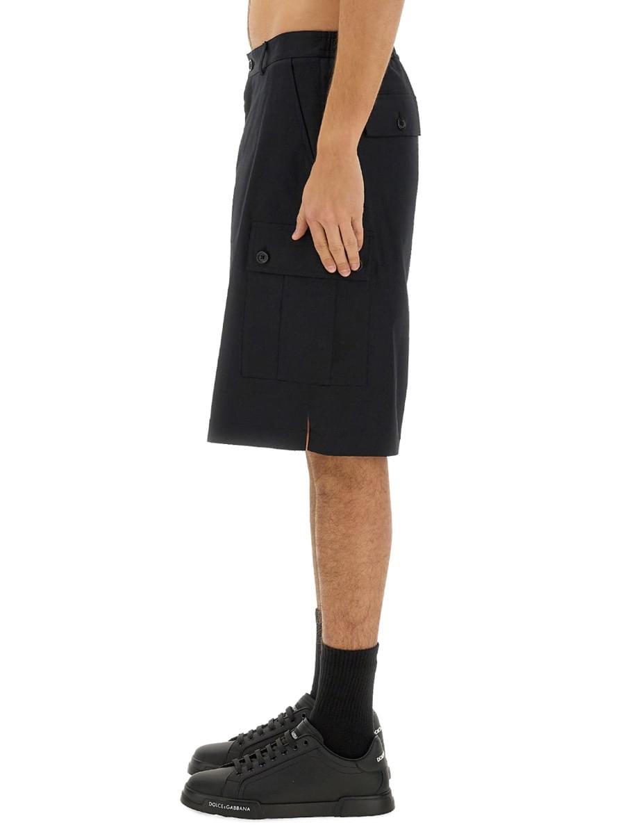 Dolce & Gabbana Men Cotton Cargo Bermuda Shorts DOLCE & GABBANA