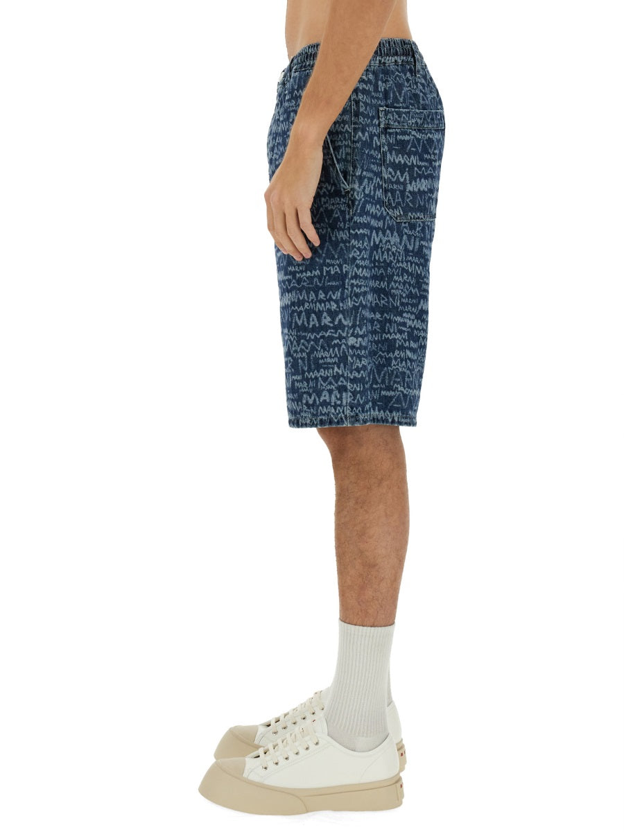 Marni Men Short In Denim MARNI