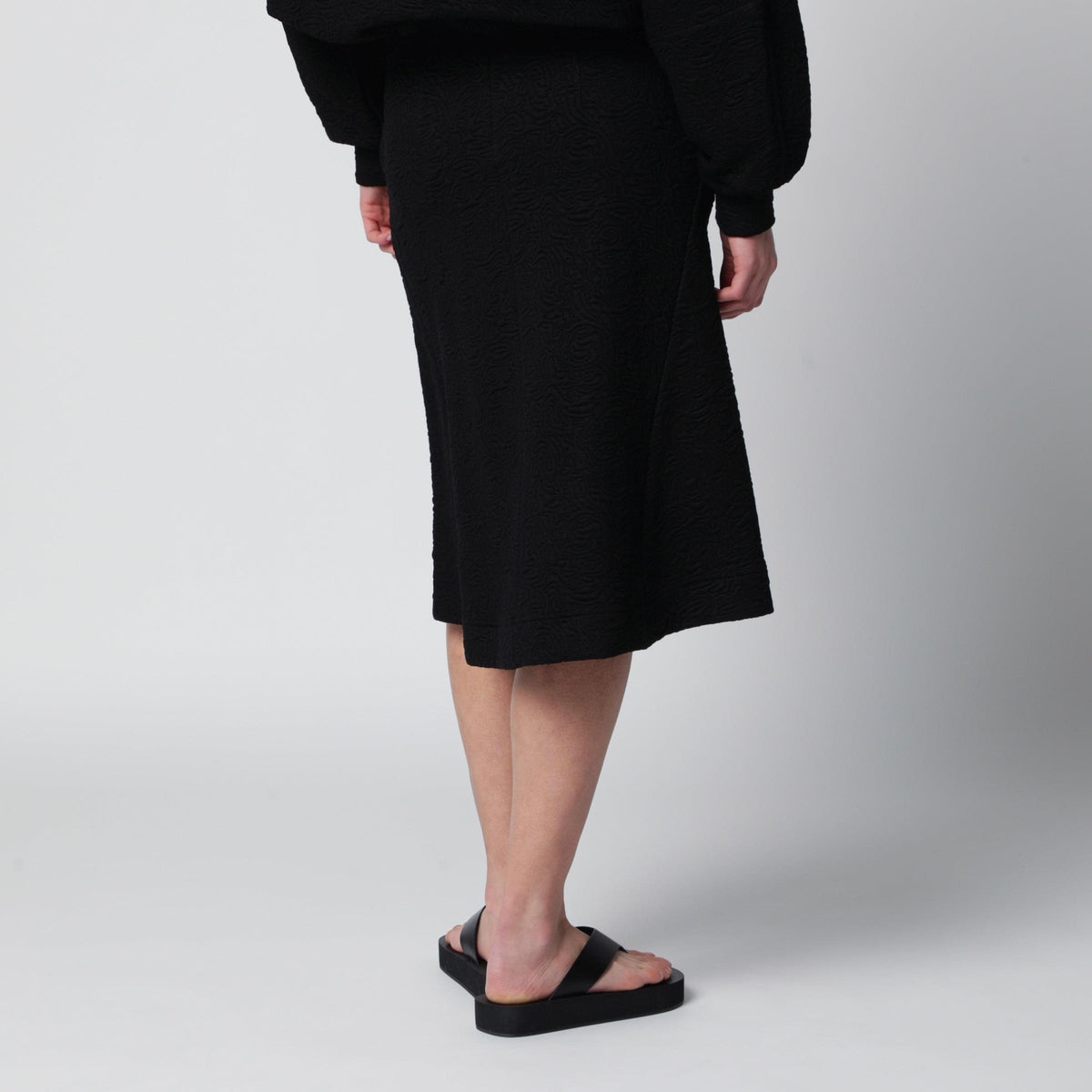 Dries Van Noten Black Viscose-Blend Skirt Women DRIES VAN NOTEN