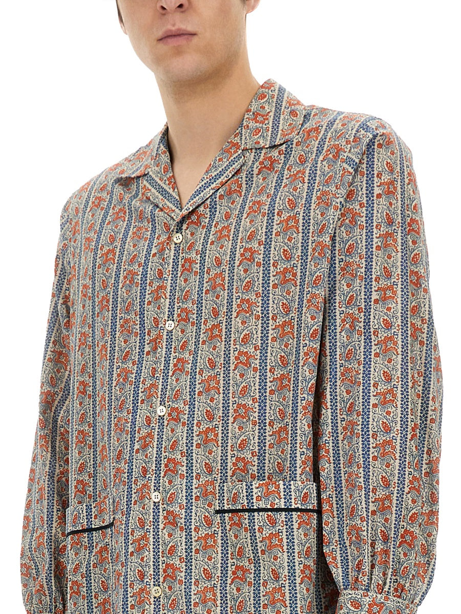 Valentino Men Pajama Shirt With "Voyage Imaginaire" Print VALENTINO