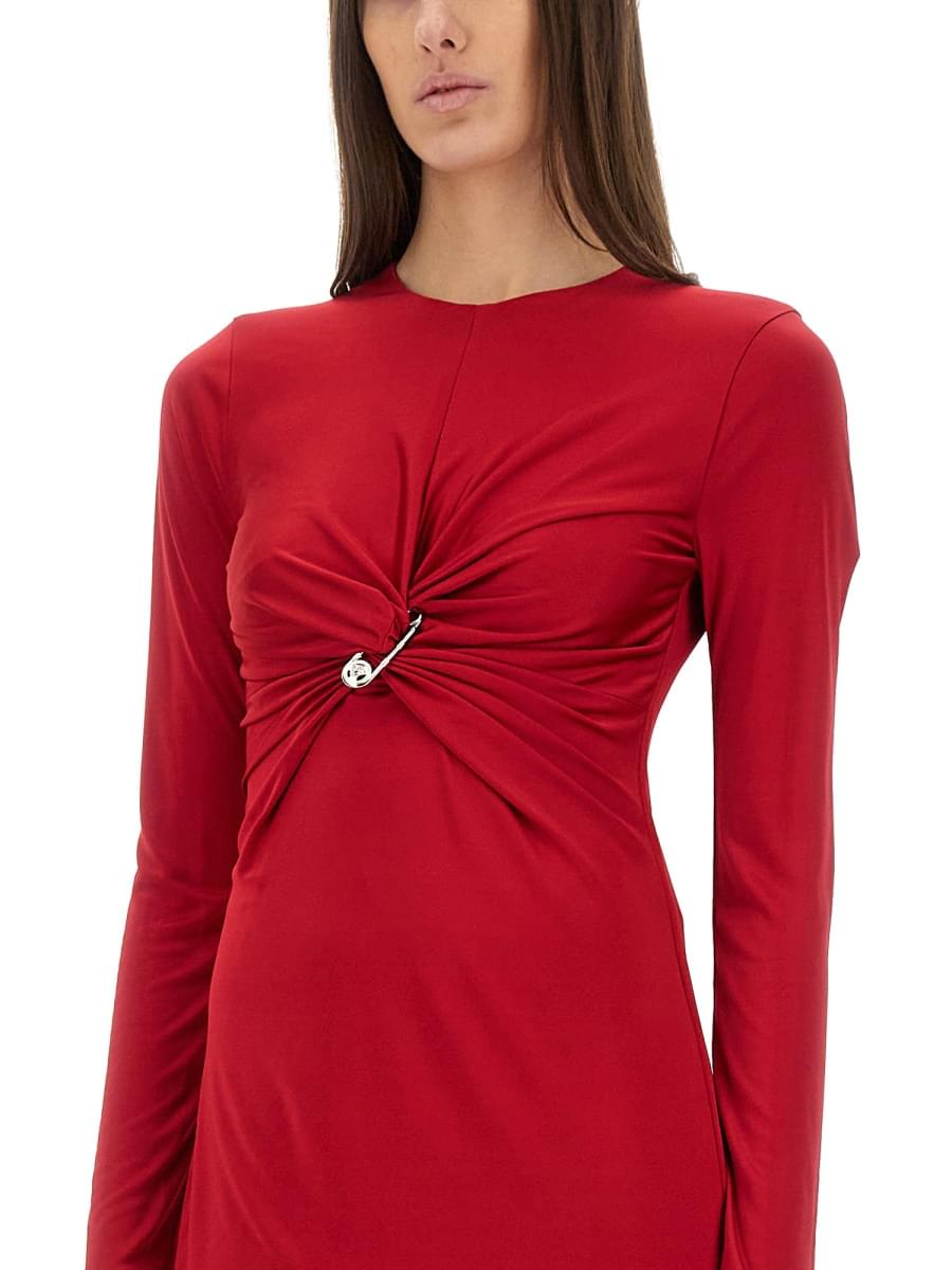Versace Women "Safety Pin" Midi Dress VERSACE