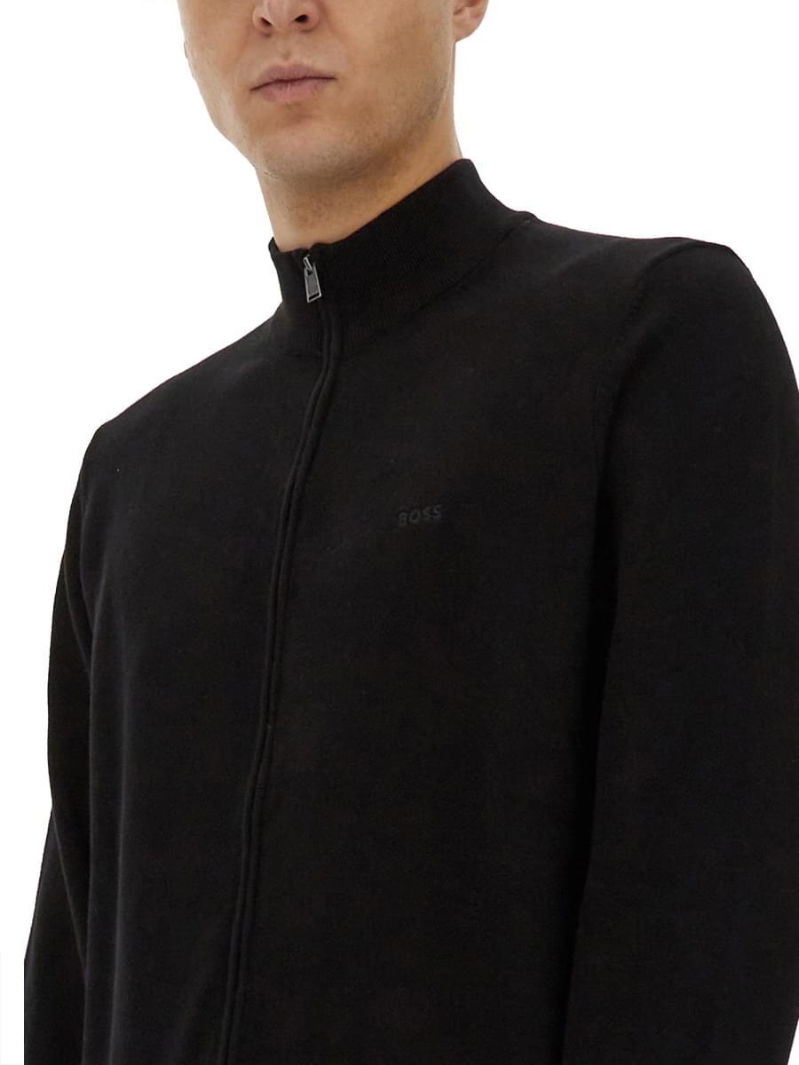 Boss Men Shirt With Zip. BOSS