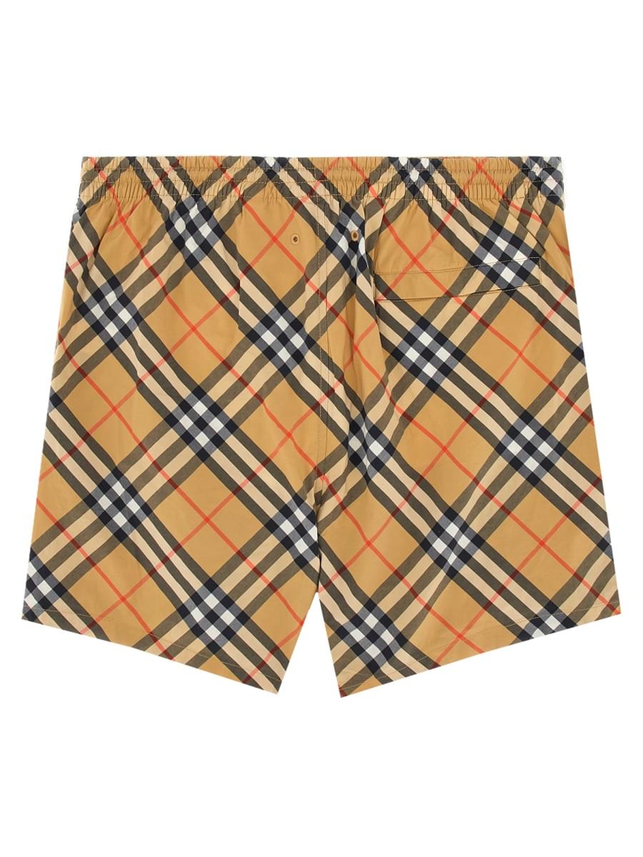 Burberry Men Costume Da Bagno Con Stampa Check BURBERRY