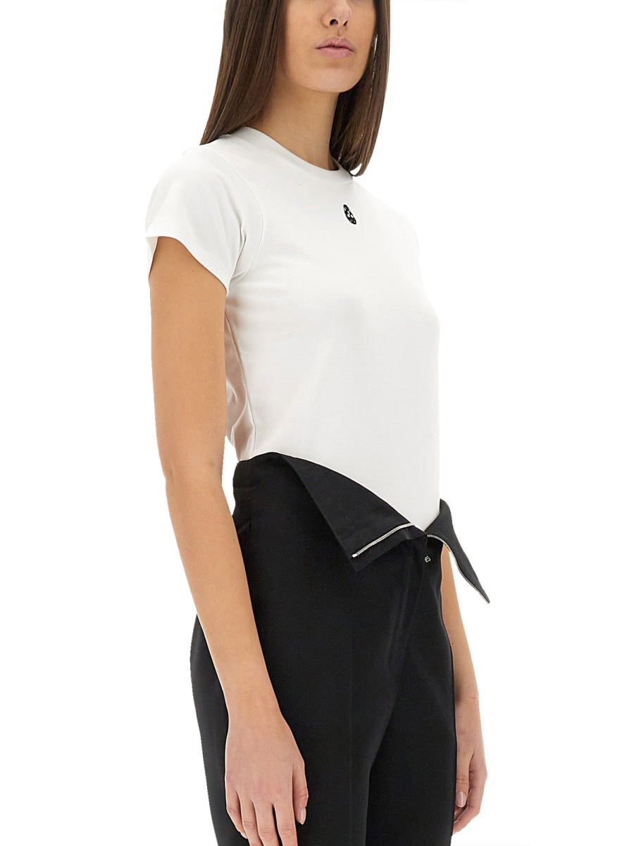 Alexander Mcqueen Women T-Shirt With "Skull" Embroidery ALEXANDER MCQUEEN