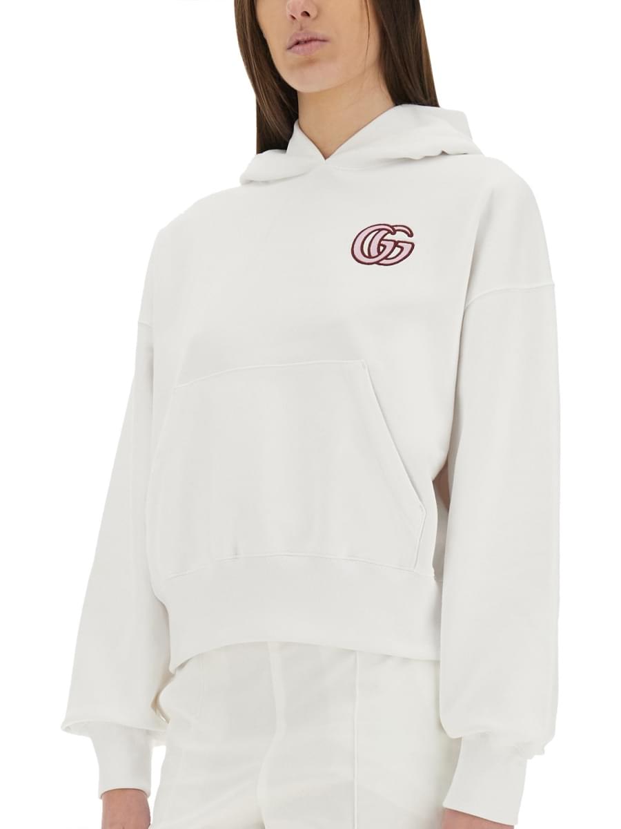 Gucci Women Cotton Sweatshirt With Embroidery GUCCI