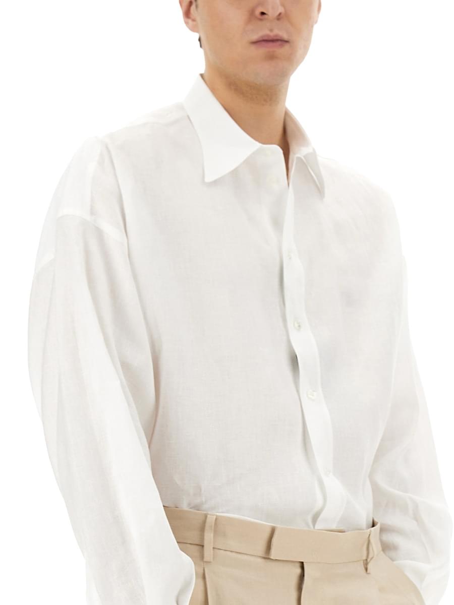 Dolce & Gabbana Men Linen Shirt DOLCE & GABBANA