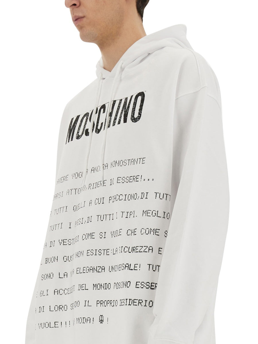 Moschino Men "Archive Message" Hoodie MOSCHINO