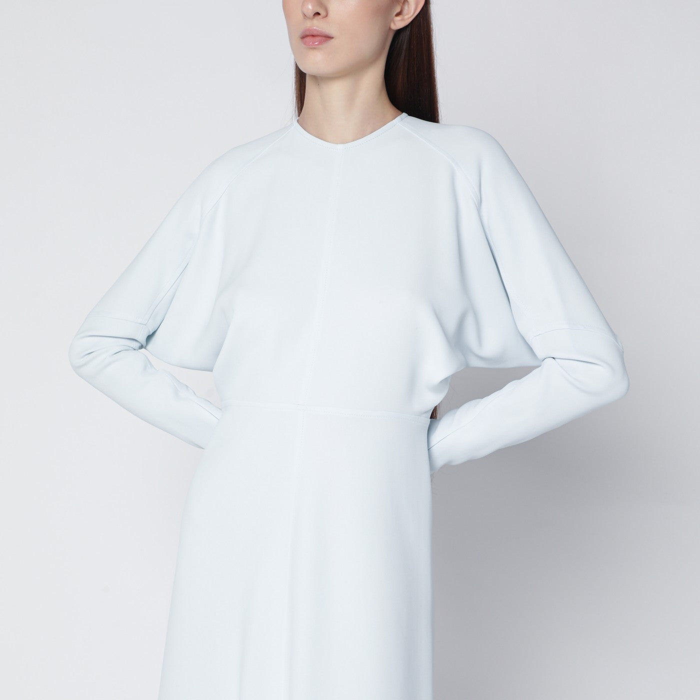 Victoria Beckham Ice Blue Dolman Midi Dress Women VICTORIA BECKHAM