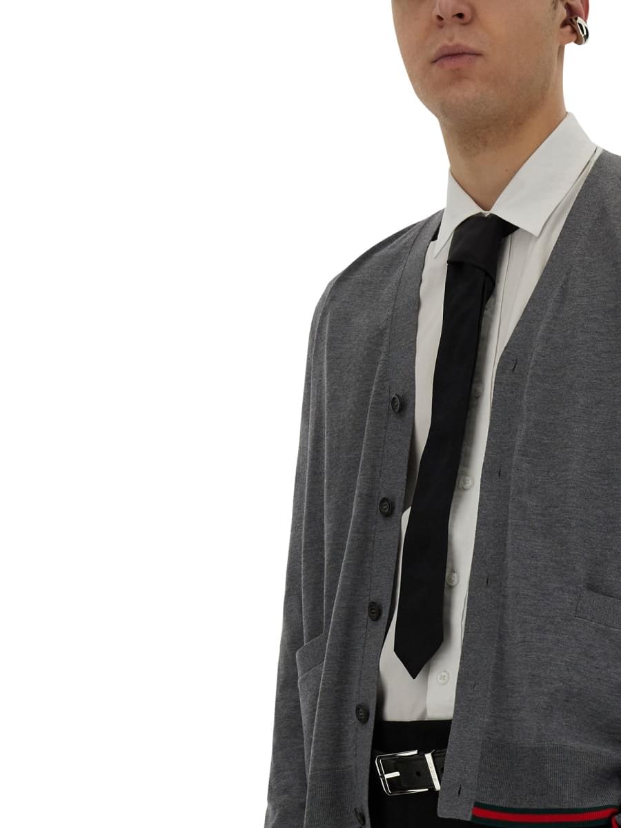 Gucci Men Web Pattern Cardigan GUCCI