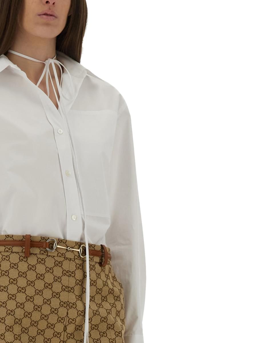 Gucci Women Cotton Poplin Shirt GUCCI