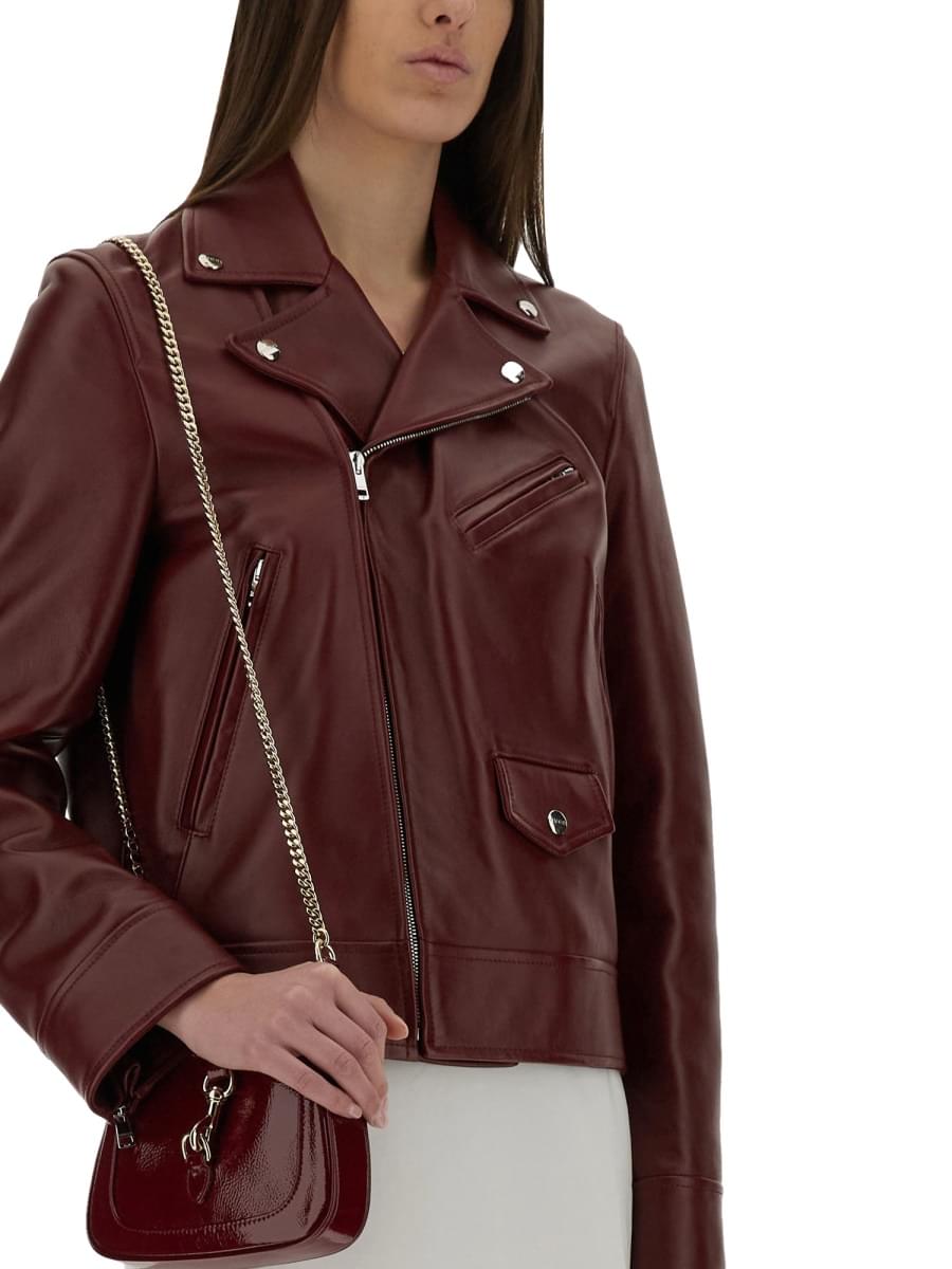 Gucci Women Leather Biker Jacket GUCCI
