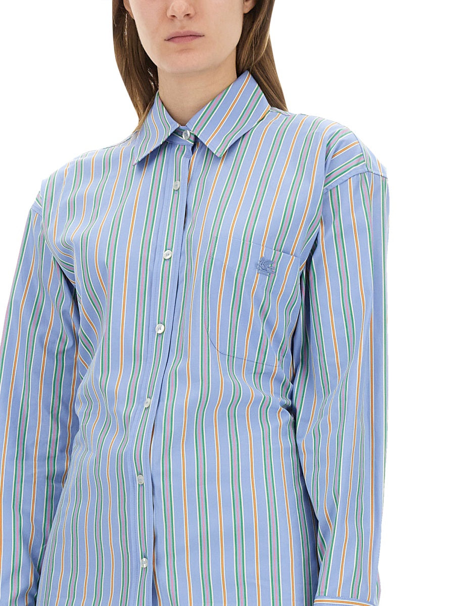 Etro Women Jacquard Shirt And Knot In The Back ETRO
