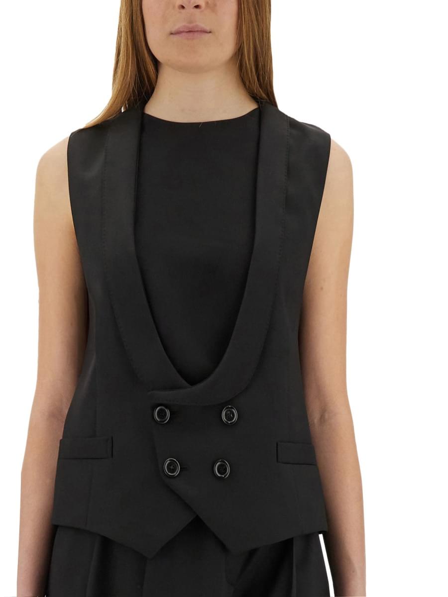 Moschino Women Virgin Wool Vest MOSCHINO