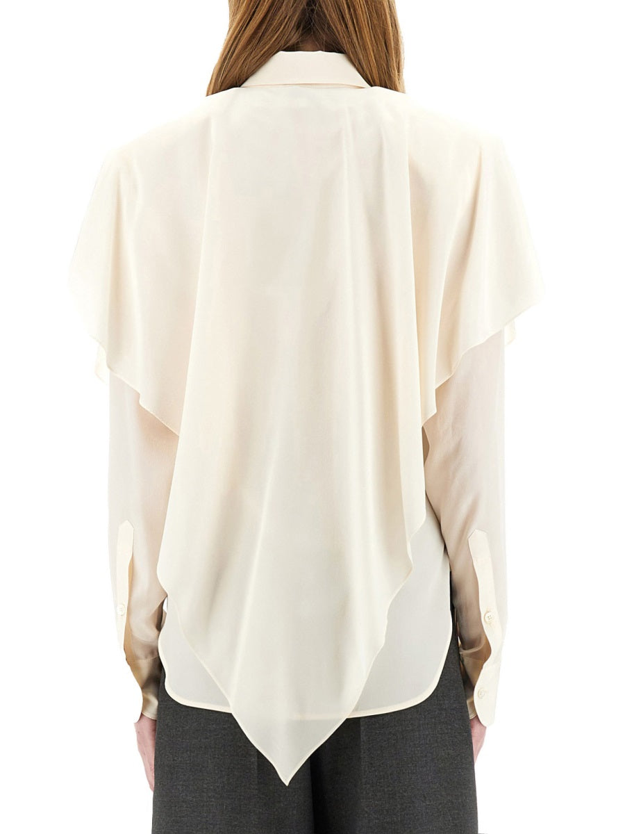 Stella Mccartney Women Semi-Transparent Shirt With Layered Panel STELLA MCCARTNEY