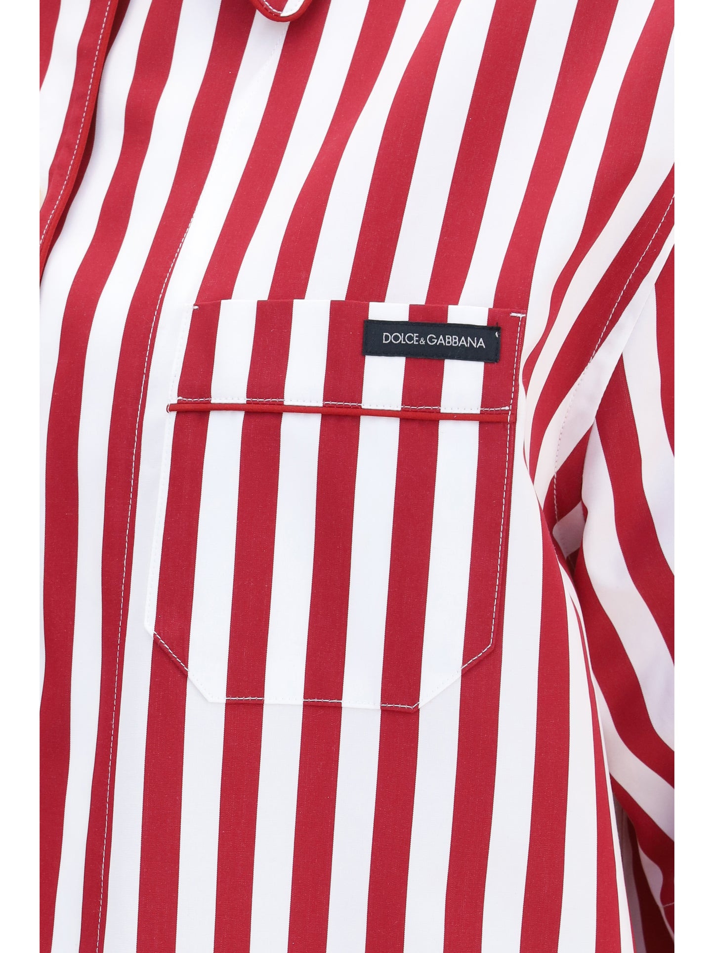 Dolce & Gabbana Women Striped Cotton Shirt DOLCE & GABBANA