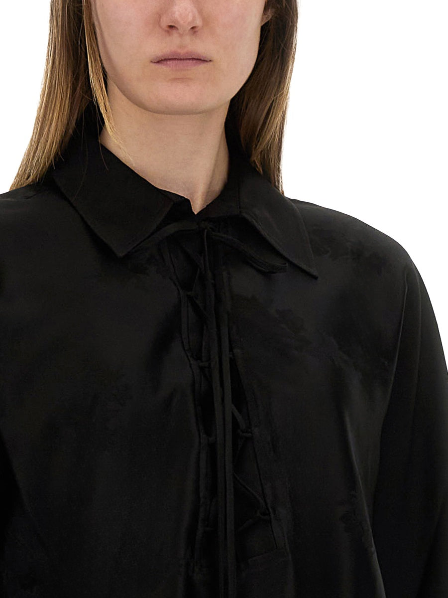 Ganni Women Jacquard Satin Shirt GANNI