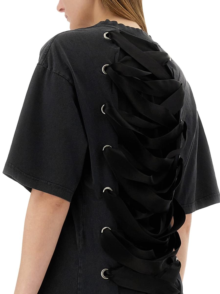 Balenciaga Women "Lace-Up" T-Shirt BALENCIAGA