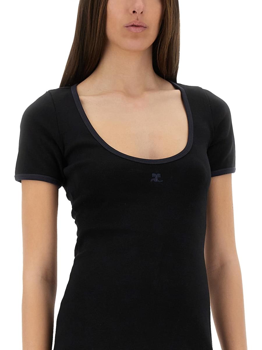 Courreges Women "Holistic Contrast" Mini Dress COURREGES