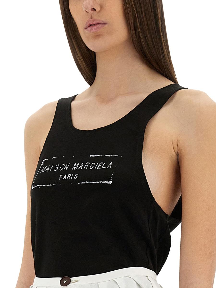 Maison Margiela Women Logo Print Tank Top MAISON MARGIELA