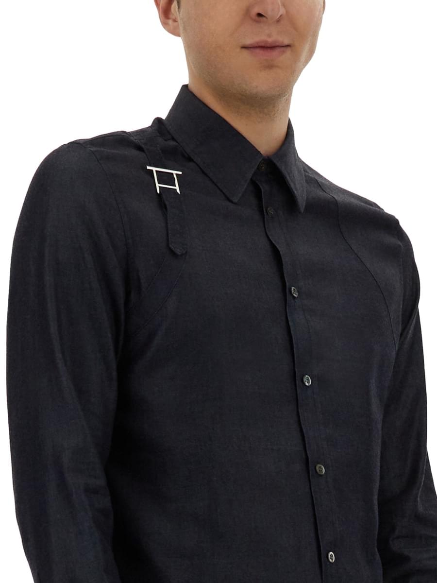 Alexander Mcqueen Men Harness Shirt With T Buckle ALEXANDER MCQUEEN