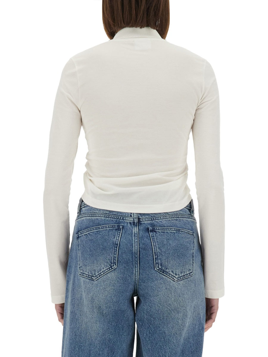 Courreges Women Cropped Polo Shirt "Twist" COURREGES