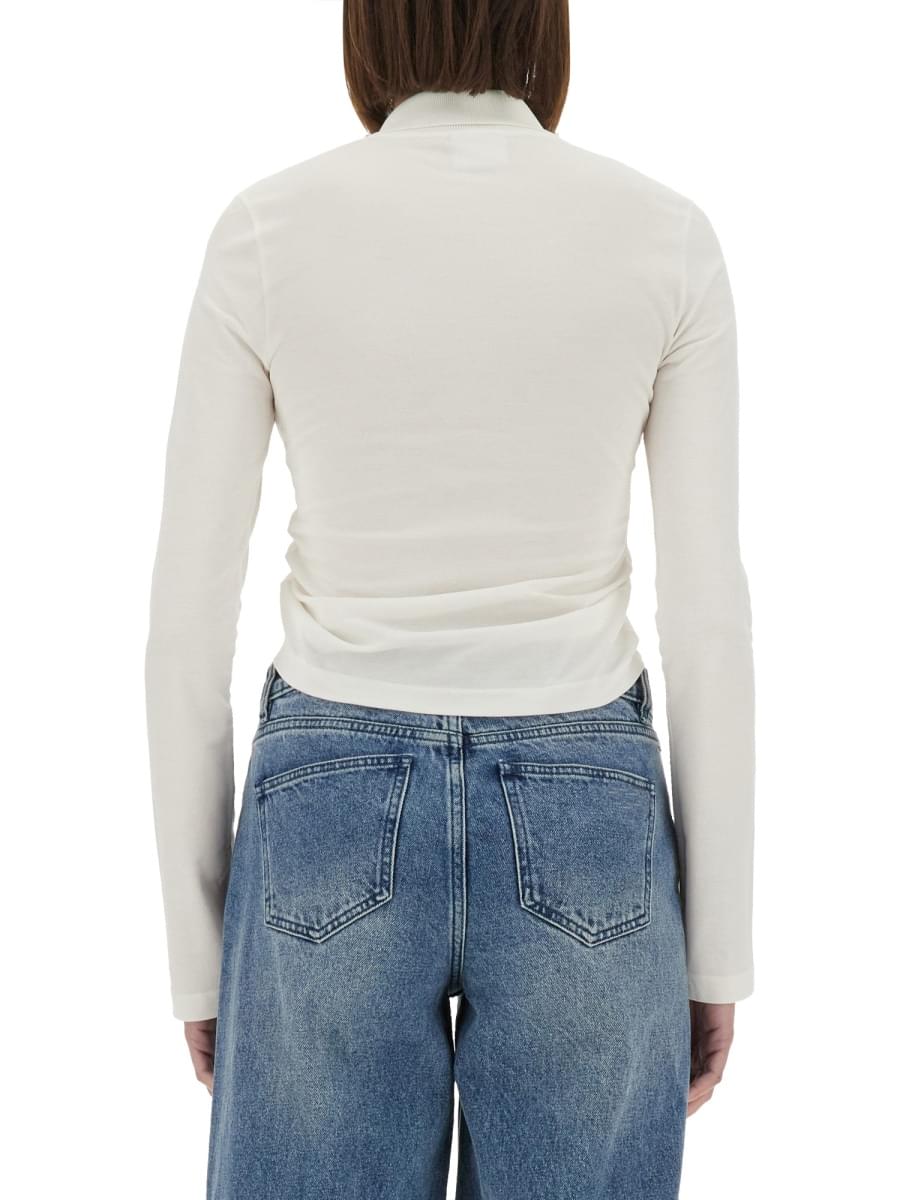 Courreges Women Cropped Polo Shirt "Twist" COURREGES