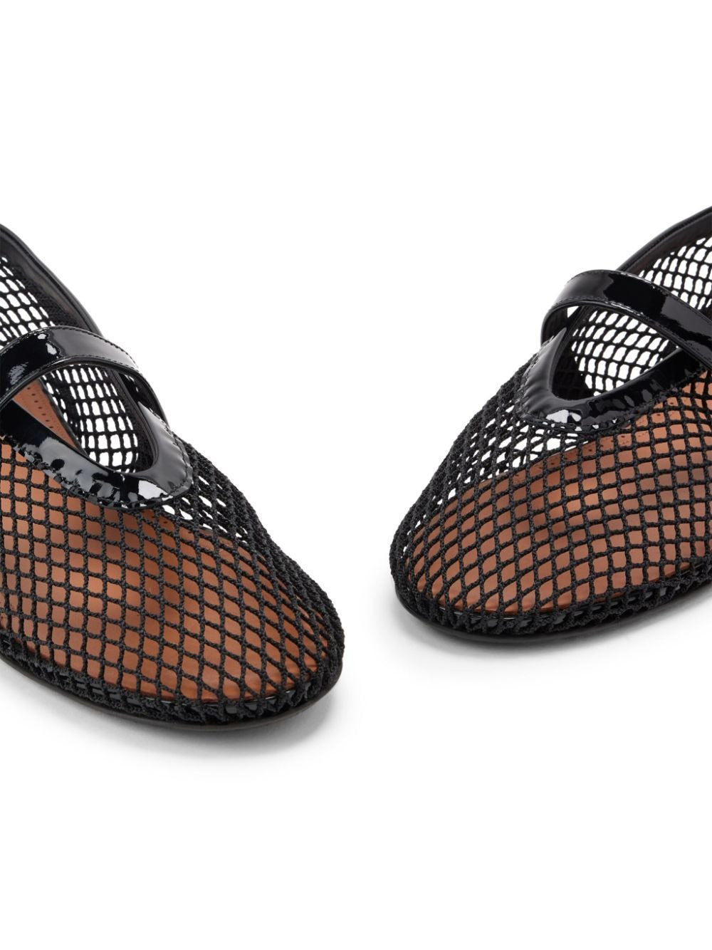 Alaia Women Ballet Flats In Fishnet ALAIA