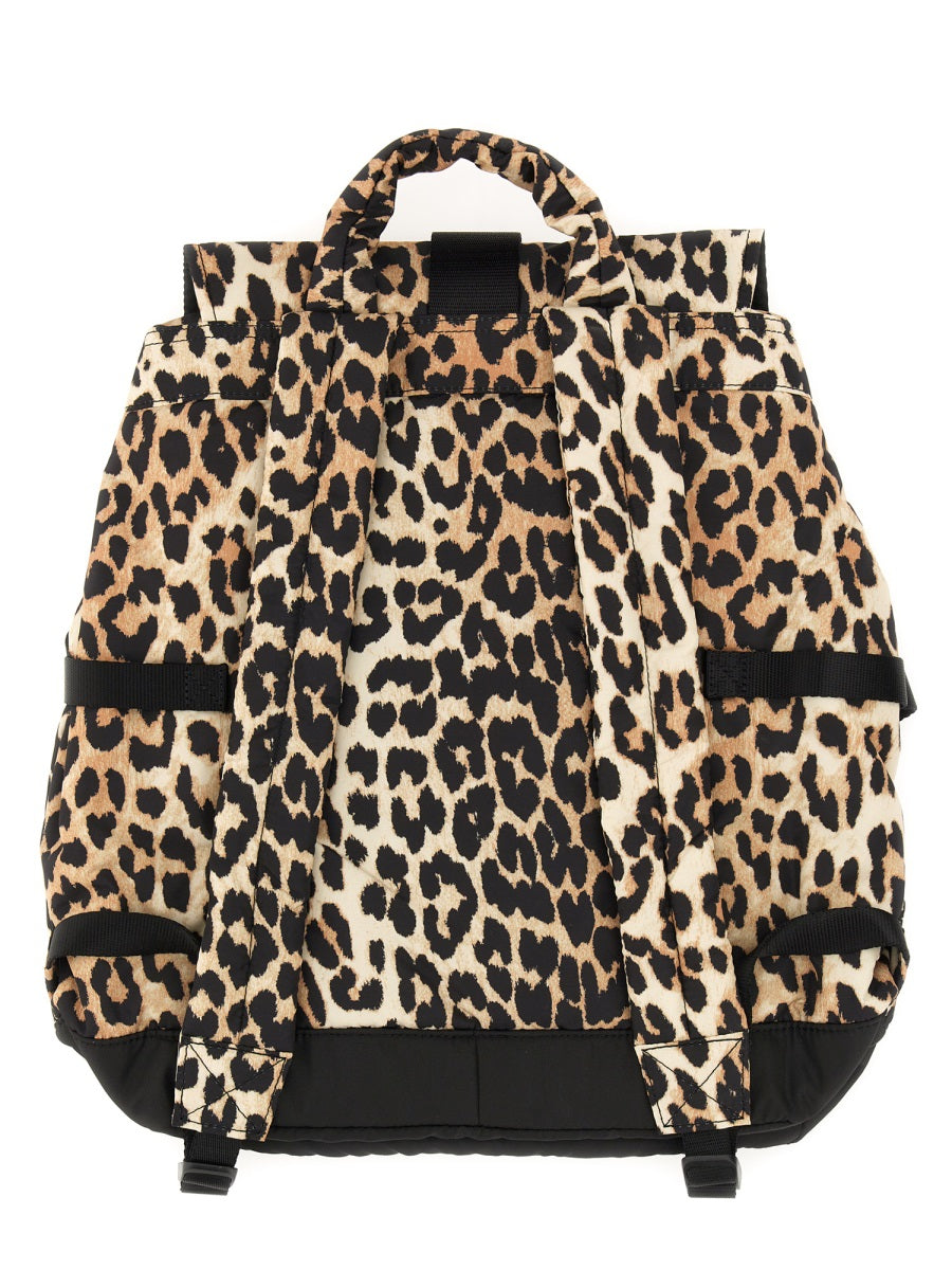 Ganni Women Recycled Fabric Backpack GANNI