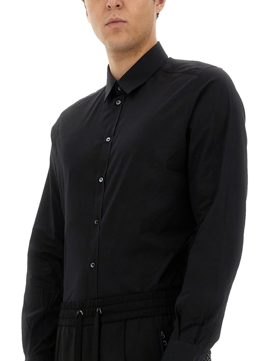 Dolce & Gabbana Men Gold Poplin Stretch Shirt DOLCE & GABBANA
