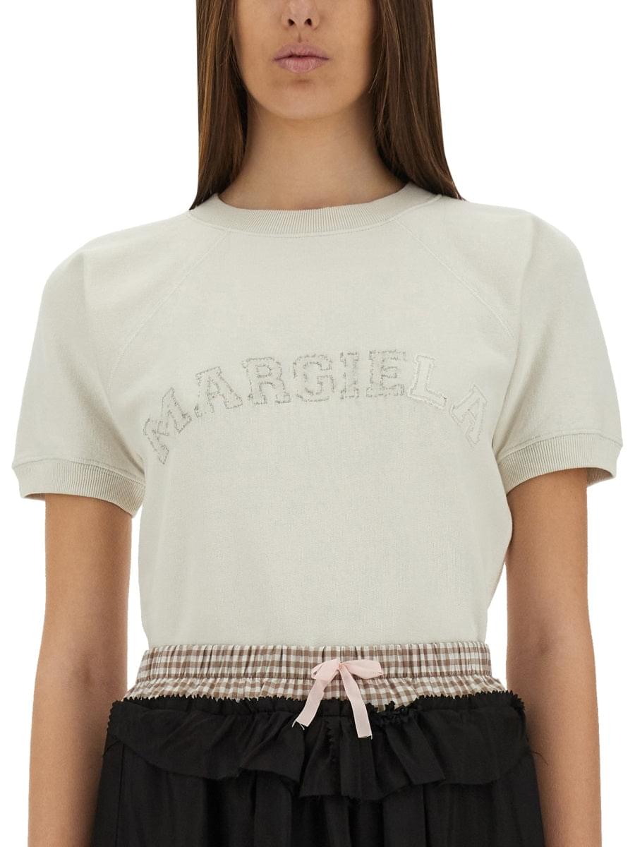 Maison Margiela Women Short-Sleeved Sweatshirt MAISON MARGIELA