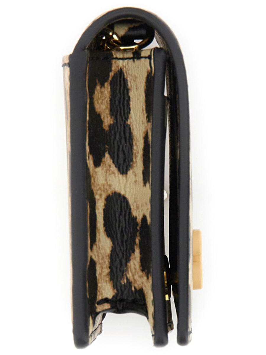 Ganni Women "Bou" Card Holder With Animal Motif GANNI