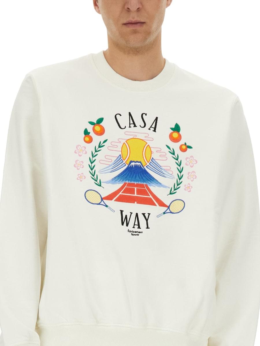 Casablanca Men Sweatshirt With "Home Way Mountain" Embroidery CASABLANCA
