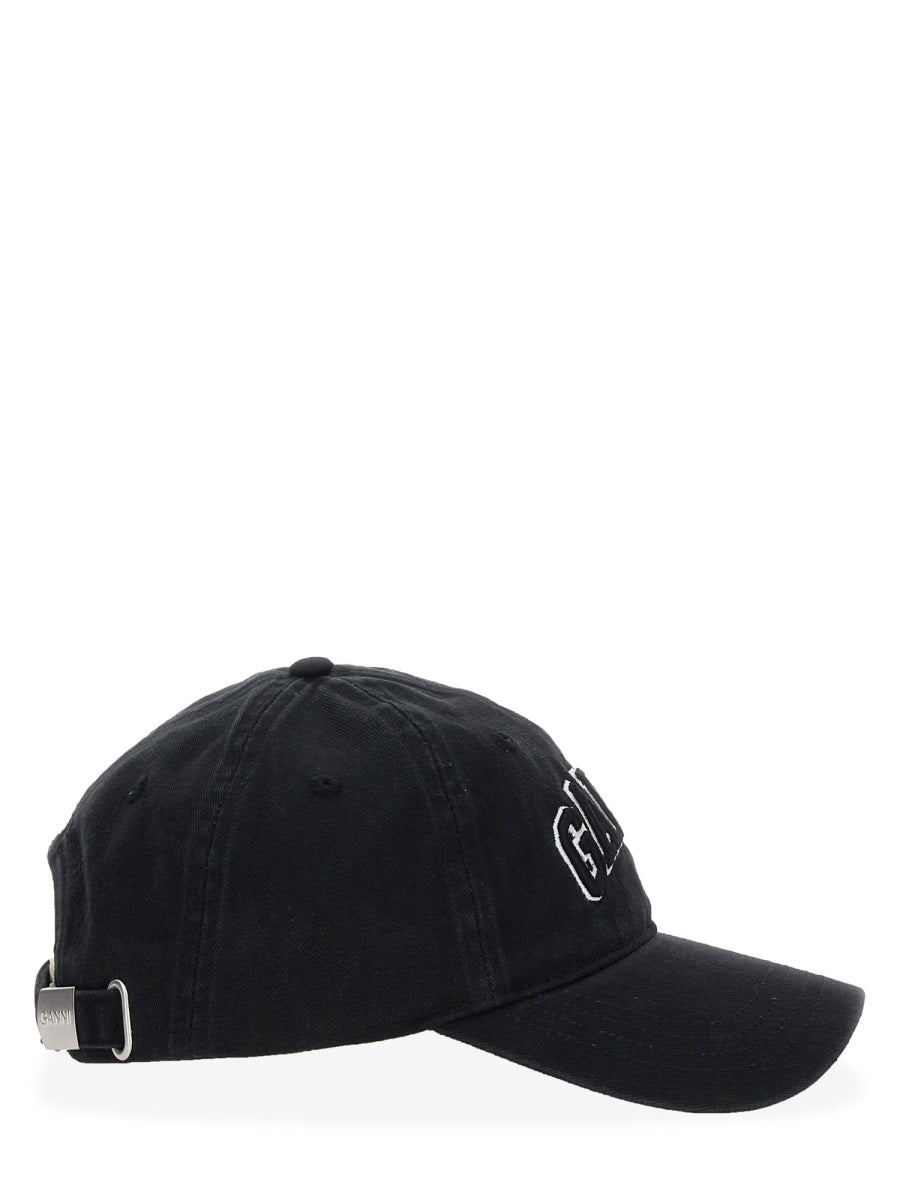Ganni Women Cappello Da Baseball In Canvas GANNI