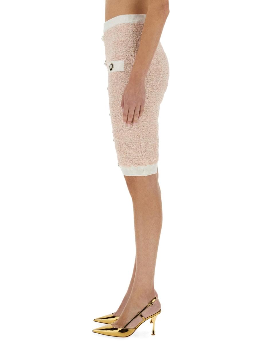 Balmain Women Tweed Midi Skirt BALMAIN