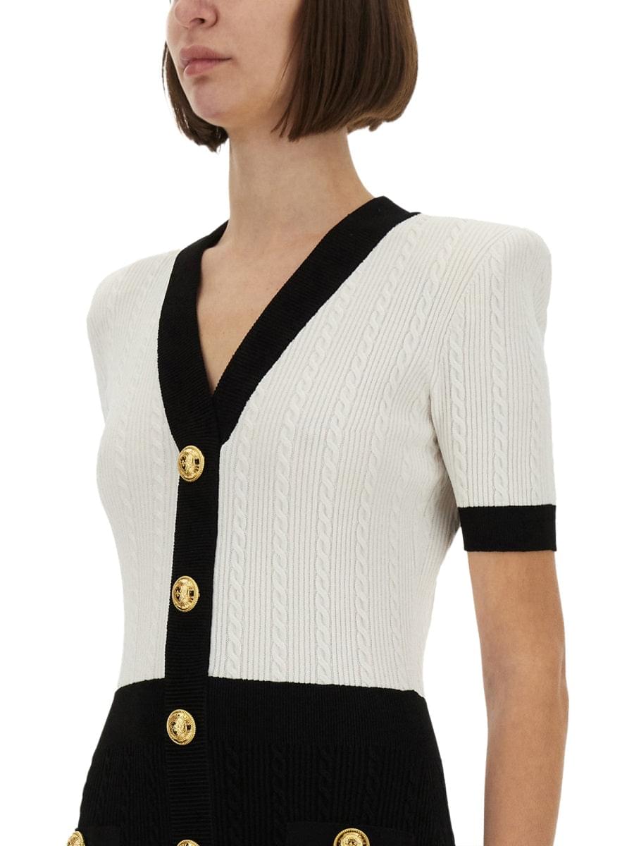 Balmain Women Two-Tone "Bodycon" Dress BALMAIN