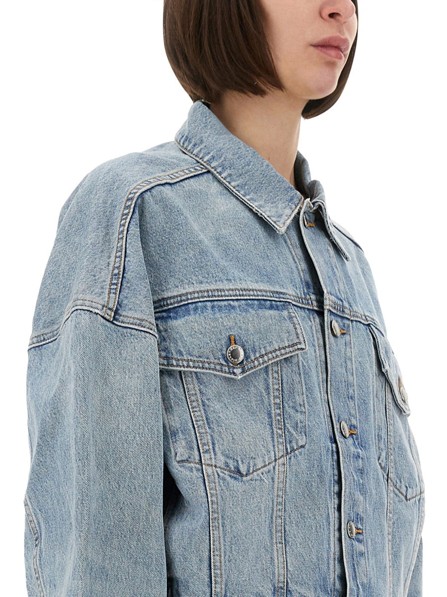 Alexander Wang Women Denim Clip-On Trucker Jacket ALEXANDER WANG